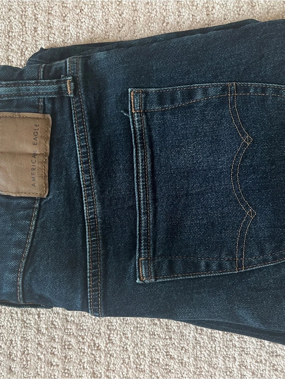 American Eagle Outfitters Airflex+ Indigo Slim Straight Jeans